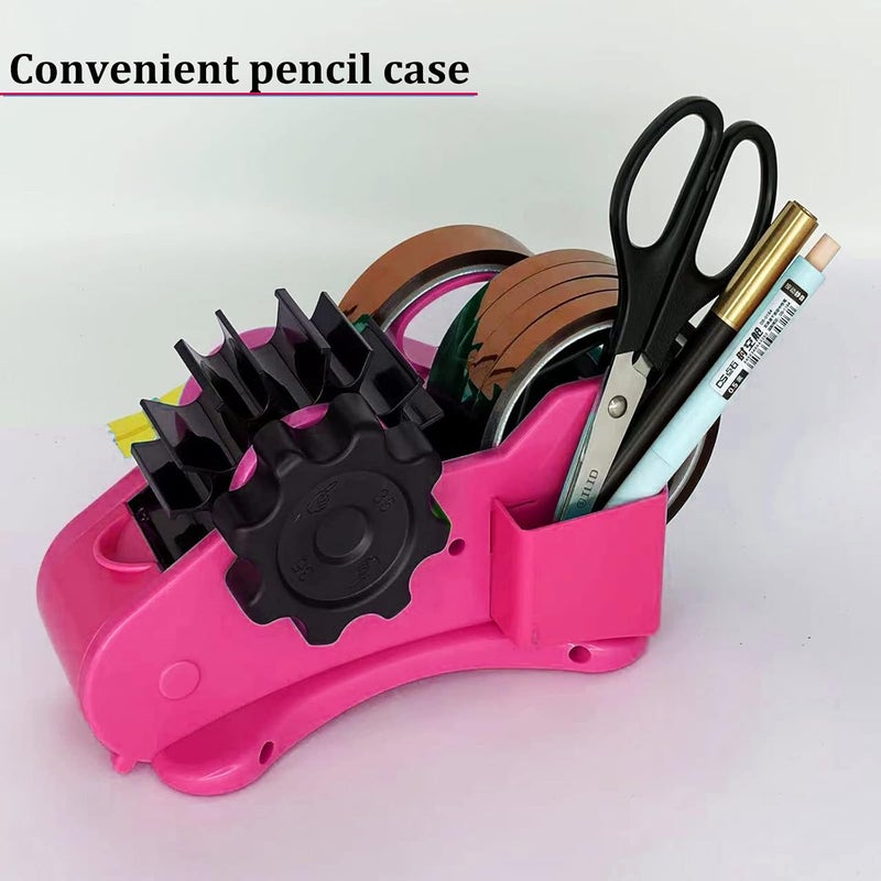 SHDSL Heat Tape Dispenser Sublimation - Multiple Roll Cut Heat Tape Dispenser 1" and 3" Core Double Reel Cores Sublimation for Heat Transfer Tape, Semi-Automatic Tape Dispenser with Compartment Slots - Image 4